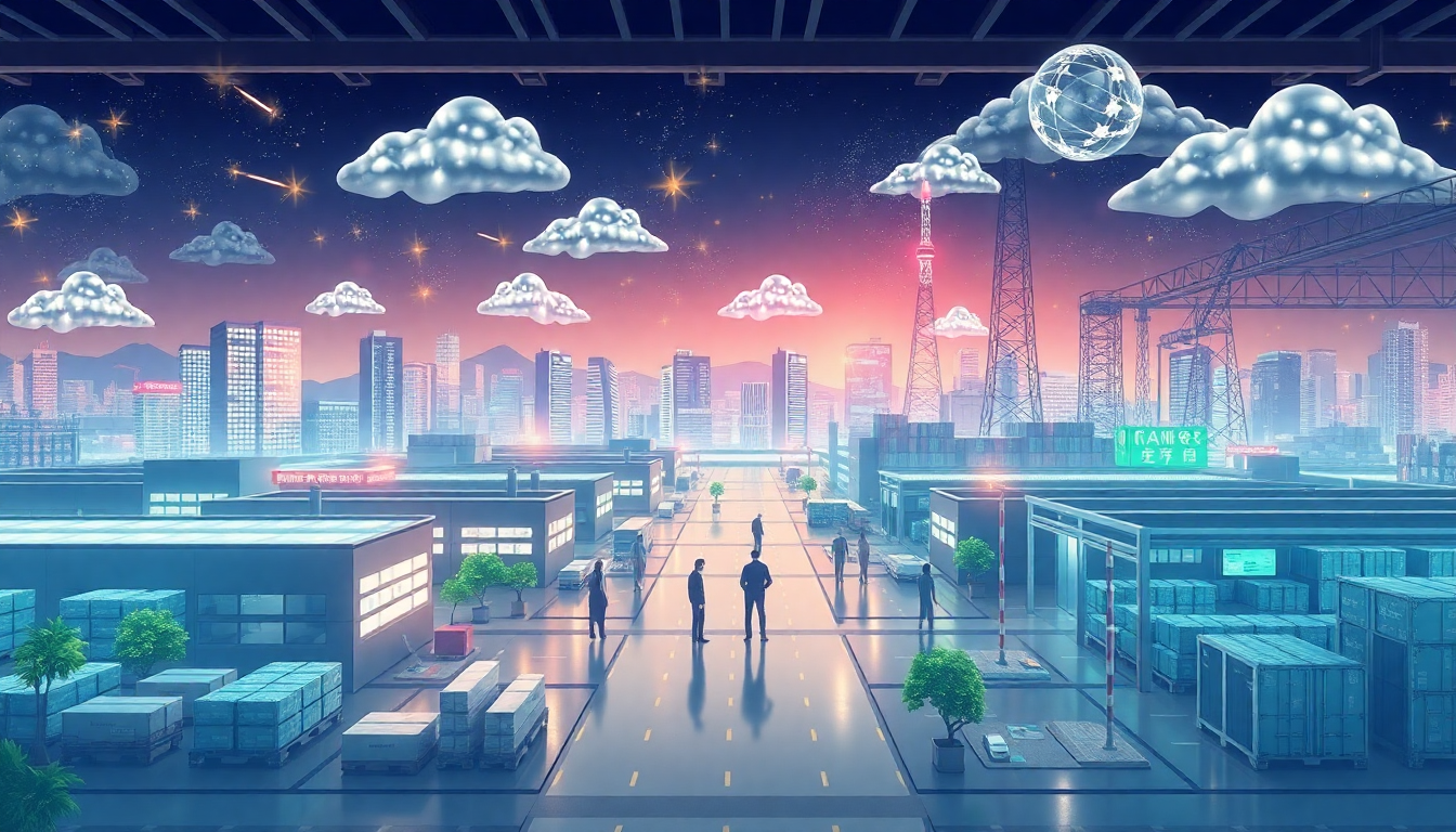 다자 외교 성과로 국내 IT 기업과 친환경 산업이 해외 시장으로 확장하는 모습