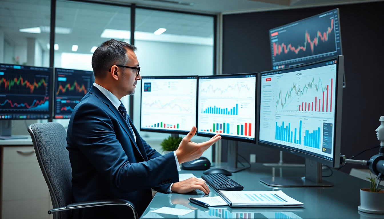 이재명 경제 정책 투자자가 스마트한 분산 투자 전략을 구상하는 모습