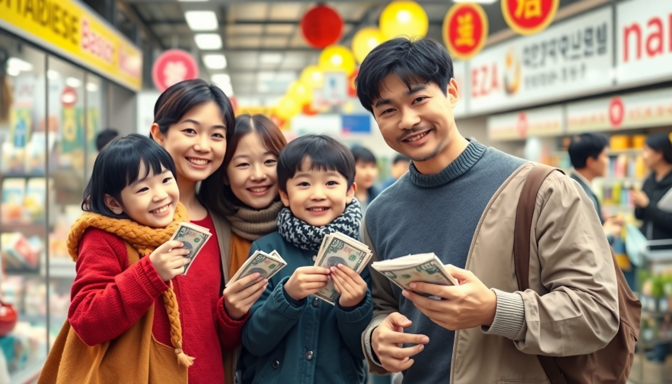 기본소득 정책으로 인한 가계 소득 증가와 내수 소비 증대 모습